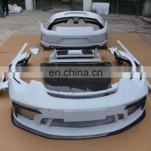 Runde FRP Or Half Carbon For Porsche 911-991.2 Upgrade GT3RS Style Body Kit Front Rear Bumper Lip Side Skirt Fender Hood Spoiler thumbnail-5