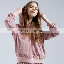 Autumn Winter Jogger Jumper Gym Custom Workout Velvet 2 Piece Pant Women Set Oversize Hoodie Women thumbnail-3