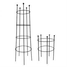 Youlite Metal Garden Trellis Leaves Plant Support Garden Plant Trellis Plant Cages Garden Obelisk thumbnail-2