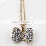 2015 New Product Cute Bowknot Pendant Necklace China Jewelry Wholesale thumbnail-3
