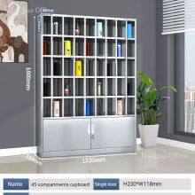 Heavy Duty Stainless Steel Water Bottle Organizer With Lockable Doors - Industrial Grade Storage Solution thumbnail-3