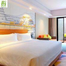 Modern Luxury Hot Sale Comfortable Bedroom Furniture Metal Legs Gray Solid Wood Frame Leather Storage Beds Set thumbnail-1