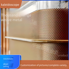 Customized Tea Table, Metal Mesh for Office Building Exterior Wall Decoration, Indoor Decorative Partition thumbnail-1