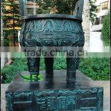 Antique Look Bronze Tripod Statue