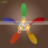 Small Size Colorful Blades New Design Ceiling Fan