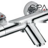 Contemporary Chorme Bathroom Wall Mounted Thermostatic Faucet Mixer Taps thumbnail-2