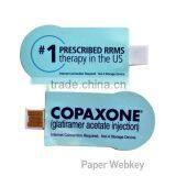 Promotion Gift Papar Usb Webkey,Custom Plastic Card Usb thumbnail-3