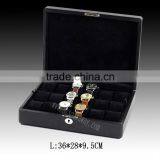 Wrist Watch G&p Collection High Quality PU Leather Watch Storage Box 6 Slots Display Watch Box for Home Use thumbnail-1