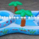 Two Rings Inflatable Indoor Baby Pool With Slide thumbnail-2