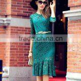 Fashion Women Metal Leaves Elastic Stretch Waist Belt Strap Cummerbund Waistband thumbnail-5