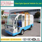 Pure Small Electric Garbage Truck With Trash Can thumbnail-3