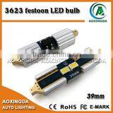 Car Interior License Plate Light Canbus 3623 2SMD LED Festoon C5W Lamp 42mm thumbnail-2