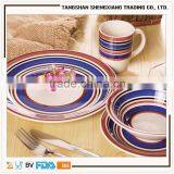 Hotsale 16pcs Hand Printed Stoneware Dinnerware Set thumbnail-1