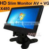 7 Inch Vga Av Input Industrial Lcd Monitor