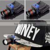 120 Lumens PE LED Headlight 3 Modes Water Resistant Lampe Frontale Headlamp Zoomable Clip-on Cap Hat Head Lamp Light thumbnail-1