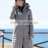 2014 2015 Hotsale luxury woman long heavy winter down jacket with cap