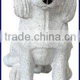 Life Size Garden fu Dog Marble Statues thumbnail-1