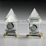 Crystal Glass Gift Mini Clock thumbnail-6