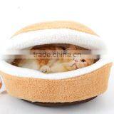 Wholesale Hamburger Style Shell Nest Windproof Waterproof Removable Pet Cat Bed House Thermal Hiding thumbnail-3