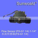 G1.25" Hall Magnetic Plastic Water Flow Sensor Meter