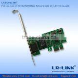 Pci-e 10/100/1000Mbps RTL8111C Realtek Rj45 Ethernet Card thumbnail-2