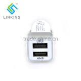 5V 1A 2.1A Factory Price Dual USB Car Charger For IPhone Android thumbnail-3