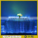 Wholesale Fiber Optic Luminous Light Fitted Banquet Table Cover thumbnail-1