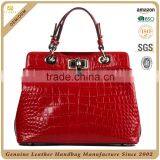 S357-A2307 Gorgeous Red Handbags Elegant Lady Satchels Factory Price Crocodile Handbags 2015 Leather thumbnail-2