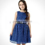 The New Style Blue Lace Wedding Little Princess Girl Dress TT-14