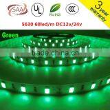 SMD 5630 LED Strip Super Bright 60led/m Led Tape Light DC 12V Green Color 5m/lot
