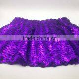 Kids Girls' Party Sexy Wear Sequins Dance Dress Purple Gold Sequin Mini Skirt thumbnail-1