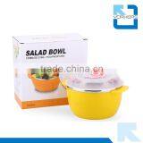201 Korean Stainless Steel Salad Bowl & Fruit Bowl With Lid thumbnail-5