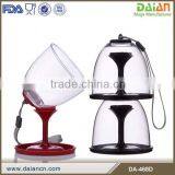 On Time Shipment creative plastic folding wine glass