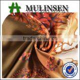 Shaoxing Textile Polyester 50D Floral Print Satin Fabric/ Wholesale Satin Robe Fabric thumbnail-1
