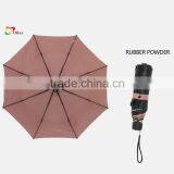 Superslim Ladies Folding Umbrella in Rubber Powder