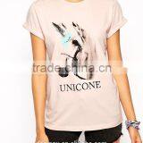 Simple T-Shirt With Animal Picture Printed thumbnail-2