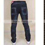 Hand Made High Quality Black Denim Pants Jeans Denim Jeans thumbnail-4