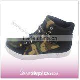 High Top Sneakers Army Green Canvas Men Casual Boots thumbnail-1