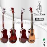 34 inch mini acoustic guitar, guitar custome, thin body guitar OEM