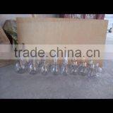 Multisize Available Unique Screw On Color Lid Bulb Glass Jar thumbnail-2