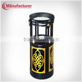 Golden Fancy Hollow out Artwork mini garbage ashtray can/ waste collection bin