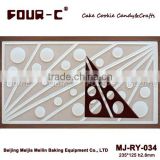 triangle shape silicone chocolate mold, new arrivals chocolate decorating tools