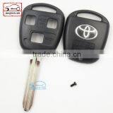 High Quatity Toyota Remote Key Shell 2 Button Car Key Toyota With Toy 43 Blank With Silver Logo Romote Key Shell thumbnail-1