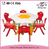 New design pe material comfortable school desk and chair