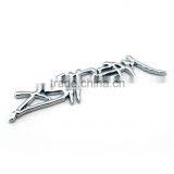 Factory Direct Sale Chrome Plastic Badge Emblem Car Pajero Logo thumbnail-2
