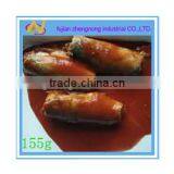 Exporter of 155g Canned Mackerel Fish in Tomato Sauce(ZNMT0073)