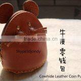 High Quality Pure Hand-made Genuine Leathter Animal Coin Purse thumbnail-3