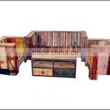 Reclaimed Wood Industrial SOFA SET ,Wood Industrial Sofa Sent