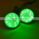 Round Reflector LED Reflectors Brake For Car ATV UTV SUZUKI HARLEY Turn Signal Lights Clear Lens thumbnail-4