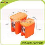 Colorful Standing Plastic Dustbin Foot Pedal Plastic Bin thumbnail-4